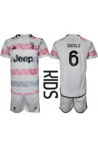 Fotbalové Dres Juventus Danilo Luiz #6 Dětské Venkovní Oblečení 2023-24 Krátký Rukáv (+ trenýrky)